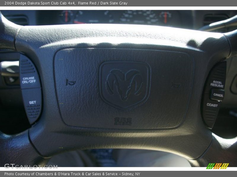Flame Red / Dark Slate Gray 2004 Dodge Dakota Sport Club Cab 4x4