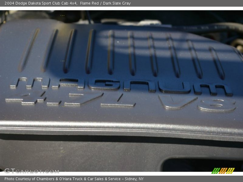 Flame Red / Dark Slate Gray 2004 Dodge Dakota Sport Club Cab 4x4