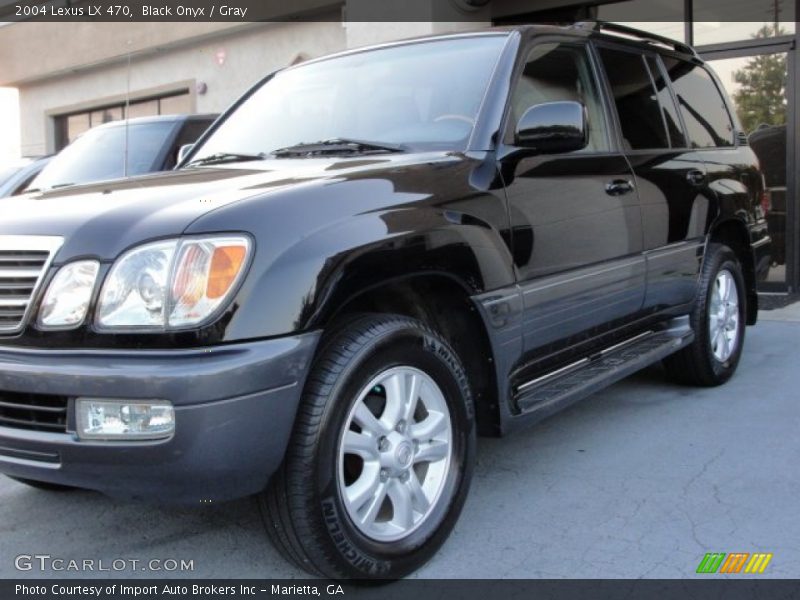 Black Onyx / Gray 2004 Lexus LX 470