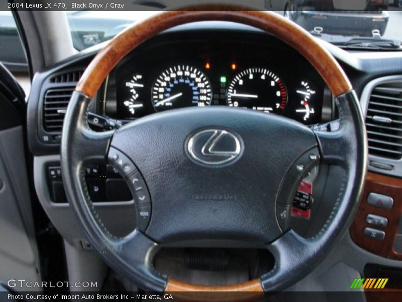 Black Onyx / Gray 2004 Lexus LX 470