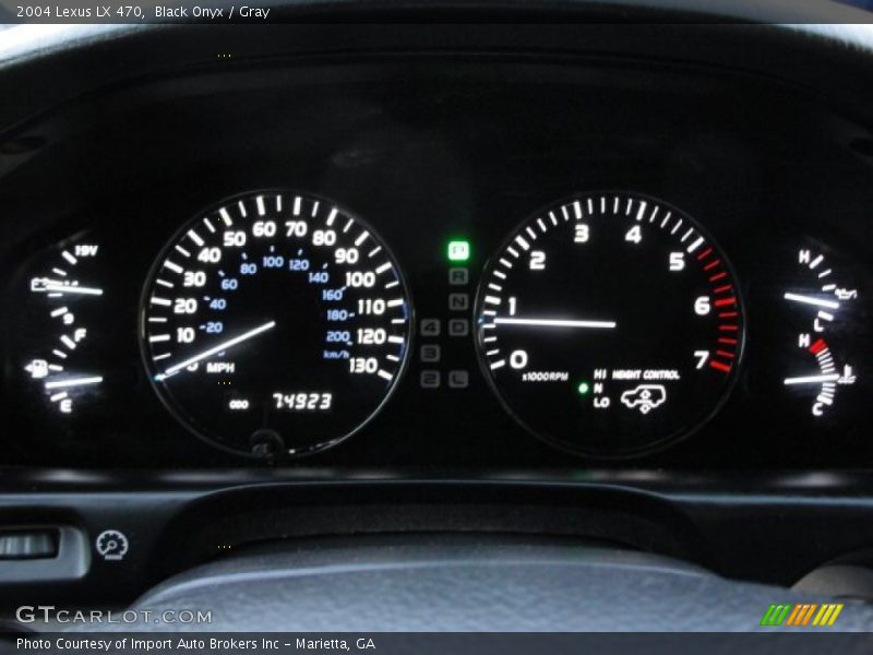 Black Onyx / Gray 2004 Lexus LX 470