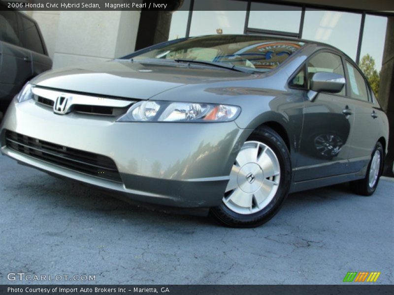 Magnetic Pearl / Ivory 2006 Honda Civic Hybrid Sedan
