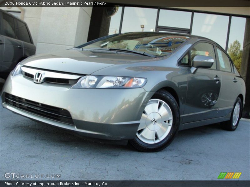 Magnetic Pearl / Ivory 2006 Honda Civic Hybrid Sedan