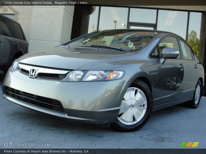 Magnetic Pearl / Ivory 2006 Honda Civic Hybrid Sedan