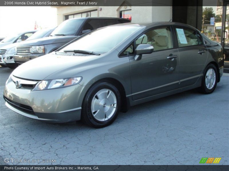 Magnetic Pearl / Ivory 2006 Honda Civic Hybrid Sedan
