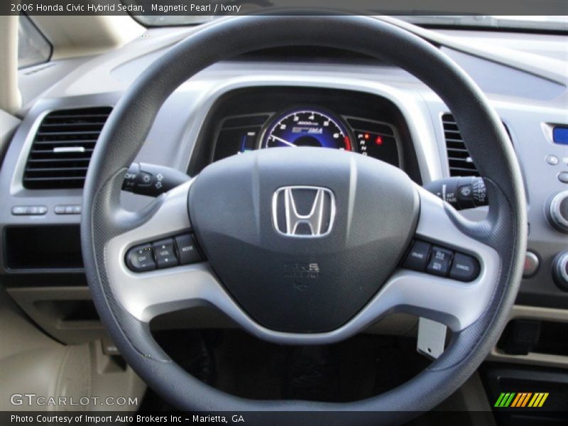 Magnetic Pearl / Ivory 2006 Honda Civic Hybrid Sedan