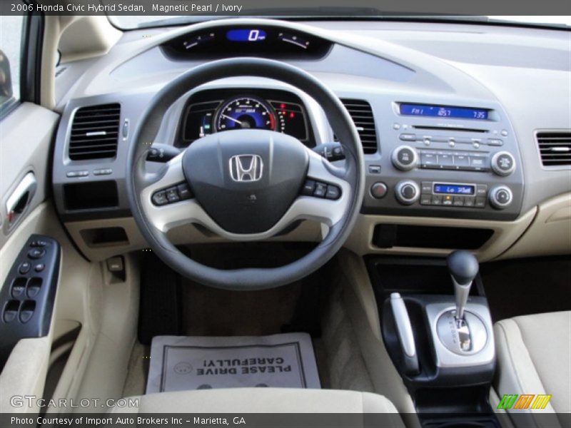Magnetic Pearl / Ivory 2006 Honda Civic Hybrid Sedan