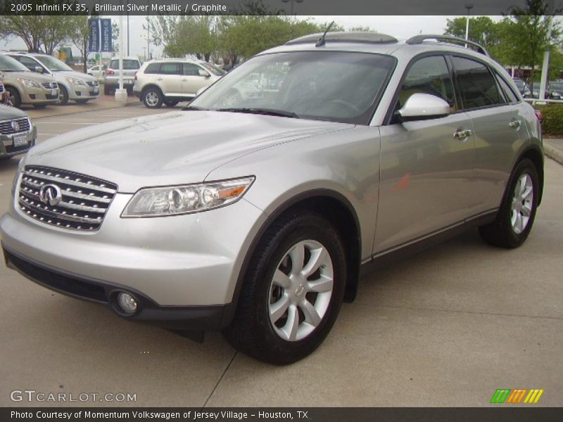 Brilliant Silver Metallic / Graphite 2005 Infiniti FX 35