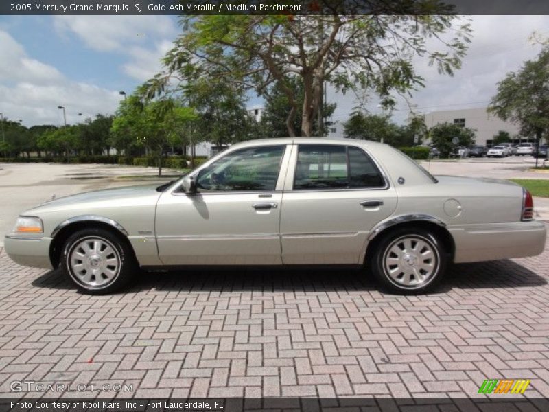 Gold Ash Metallic / Medium Parchment 2005 Mercury Grand Marquis LS