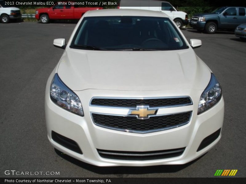 White Diamond Tricoat / Jet Black 2013 Chevrolet Malibu ECO