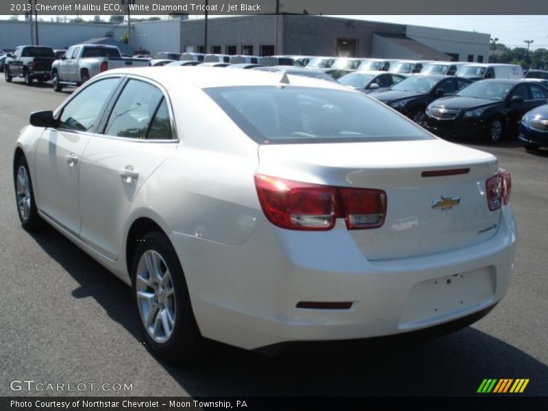 White Diamond Tricoat / Jet Black 2013 Chevrolet Malibu ECO