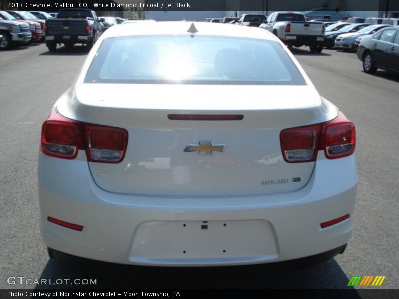 White Diamond Tricoat / Jet Black 2013 Chevrolet Malibu ECO