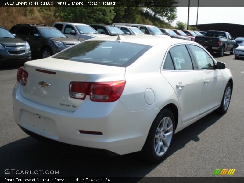 White Diamond Tricoat / Jet Black 2013 Chevrolet Malibu ECO