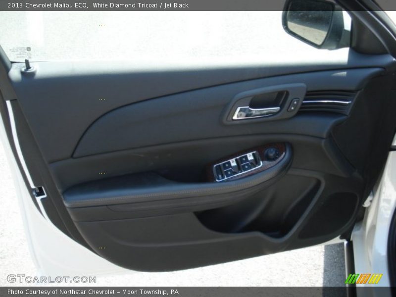 White Diamond Tricoat / Jet Black 2013 Chevrolet Malibu ECO
