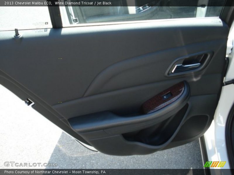White Diamond Tricoat / Jet Black 2013 Chevrolet Malibu ECO