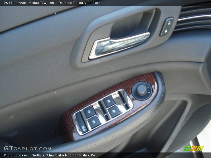 White Diamond Tricoat / Jet Black 2013 Chevrolet Malibu ECO