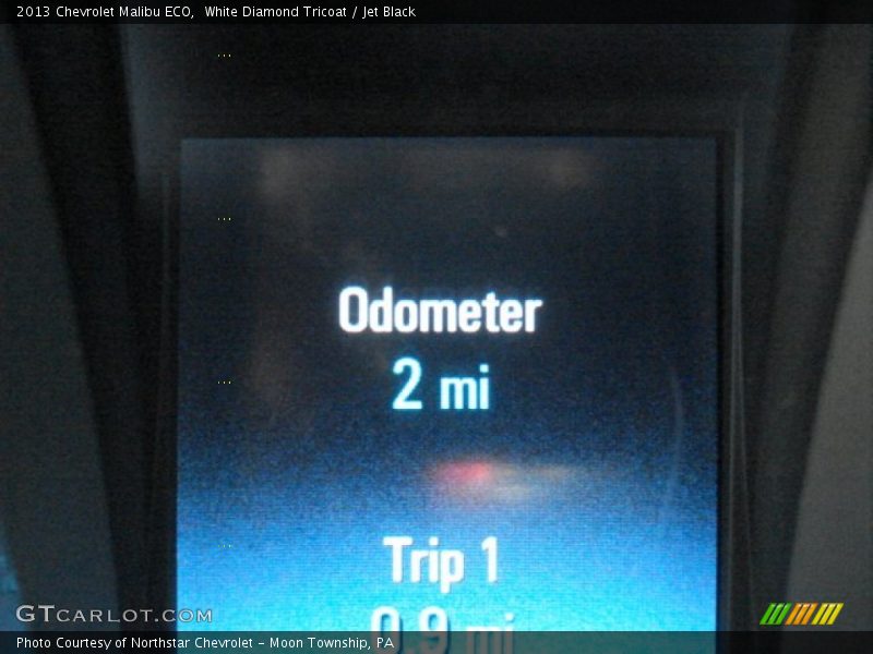 White Diamond Tricoat / Jet Black 2013 Chevrolet Malibu ECO