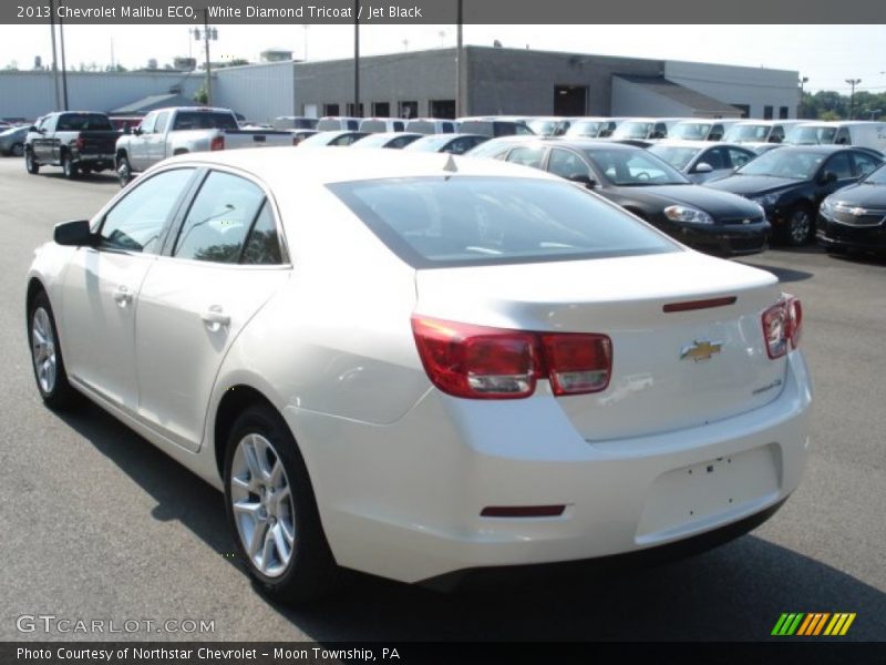 White Diamond Tricoat / Jet Black 2013 Chevrolet Malibu ECO