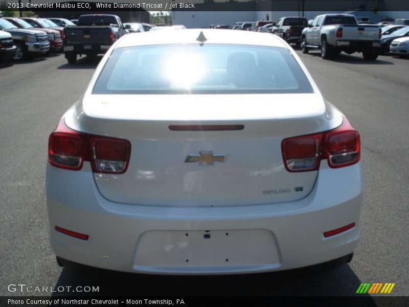 White Diamond Tricoat / Jet Black 2013 Chevrolet Malibu ECO