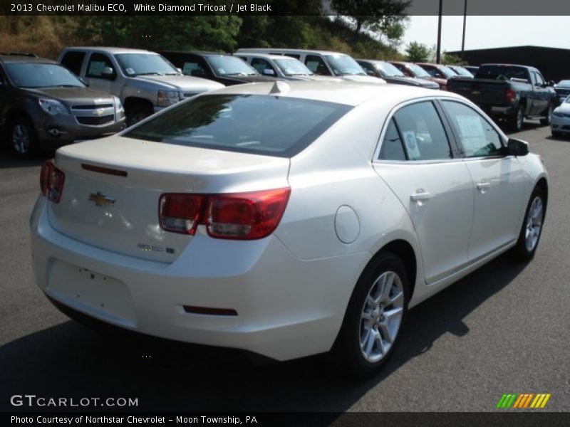 White Diamond Tricoat / Jet Black 2013 Chevrolet Malibu ECO
