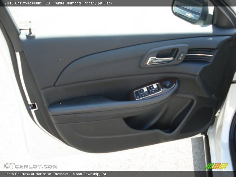 White Diamond Tricoat / Jet Black 2013 Chevrolet Malibu ECO