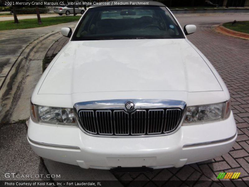 Vibrant White Clearcoat / Medium Parchment 2001 Mercury Grand Marquis GS