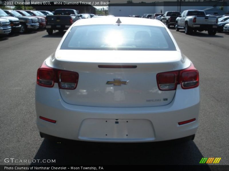 White Diamond Tricoat / Jet Black 2013 Chevrolet Malibu ECO