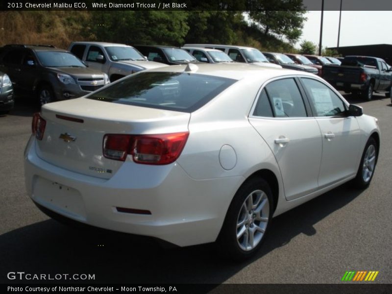 White Diamond Tricoat / Jet Black 2013 Chevrolet Malibu ECO