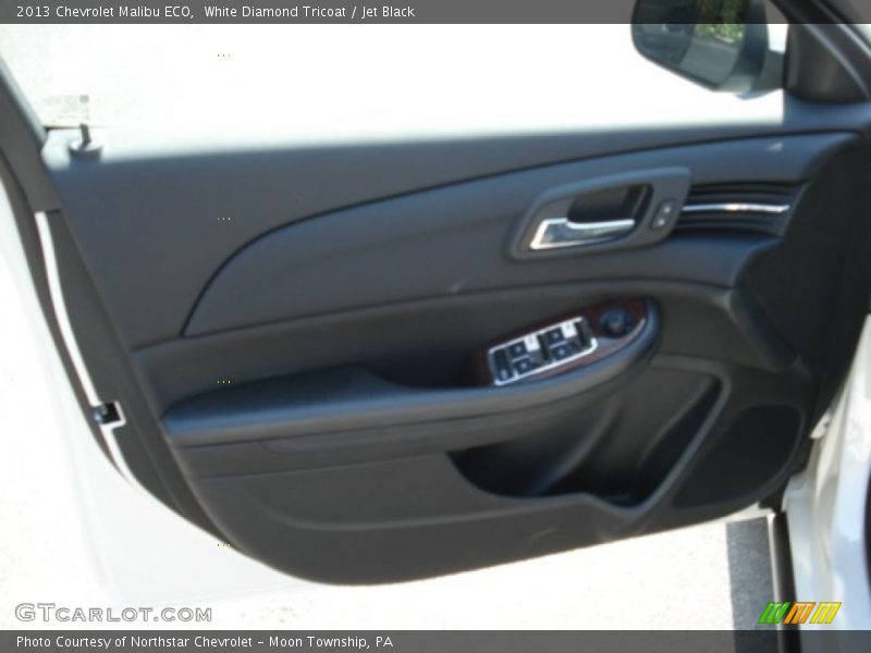 White Diamond Tricoat / Jet Black 2013 Chevrolet Malibu ECO