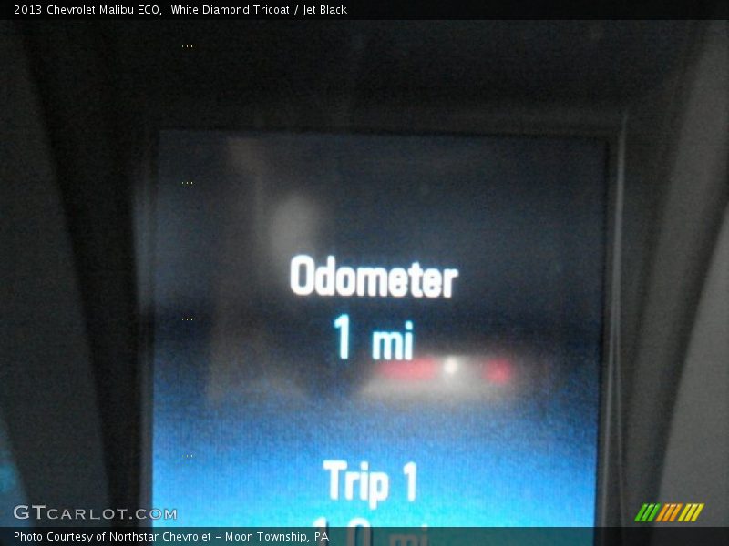 White Diamond Tricoat / Jet Black 2013 Chevrolet Malibu ECO