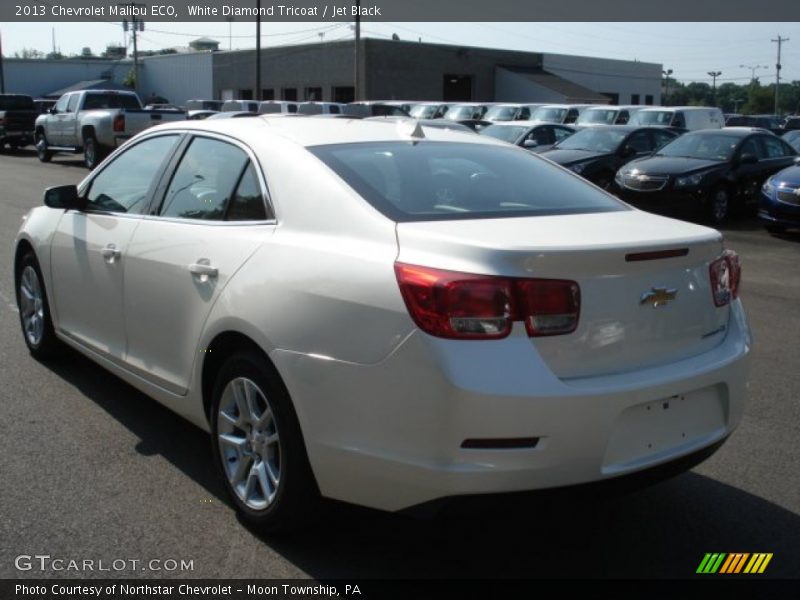 White Diamond Tricoat / Jet Black 2013 Chevrolet Malibu ECO