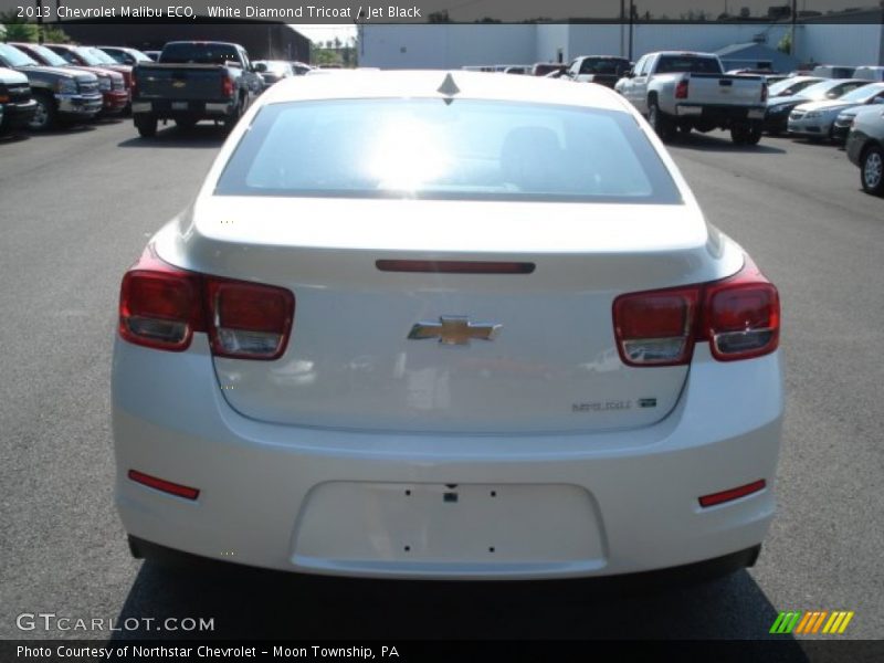 White Diamond Tricoat / Jet Black 2013 Chevrolet Malibu ECO