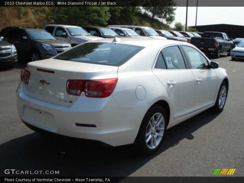 White Diamond Tricoat / Jet Black 2013 Chevrolet Malibu ECO