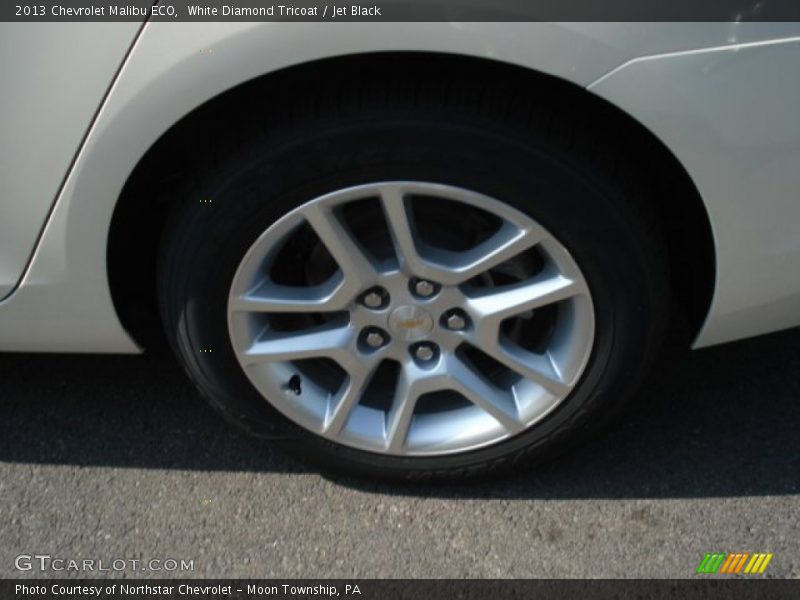 White Diamond Tricoat / Jet Black 2013 Chevrolet Malibu ECO