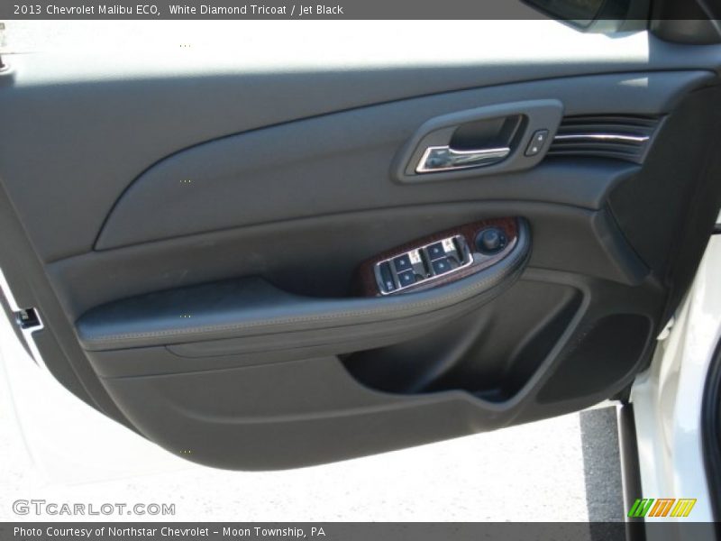 White Diamond Tricoat / Jet Black 2013 Chevrolet Malibu ECO