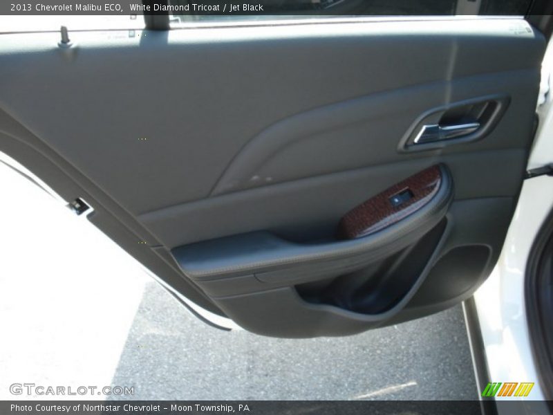 White Diamond Tricoat / Jet Black 2013 Chevrolet Malibu ECO