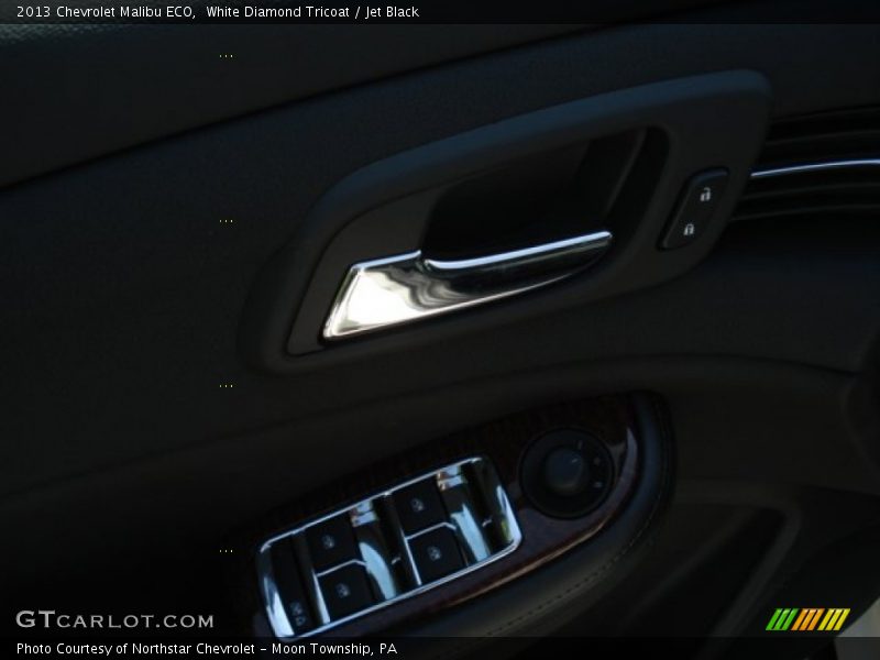 White Diamond Tricoat / Jet Black 2013 Chevrolet Malibu ECO