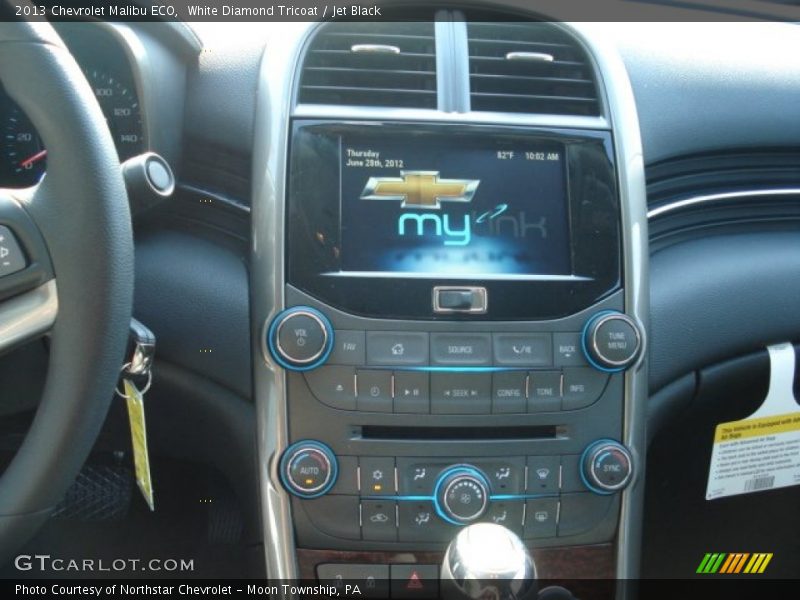 White Diamond Tricoat / Jet Black 2013 Chevrolet Malibu ECO