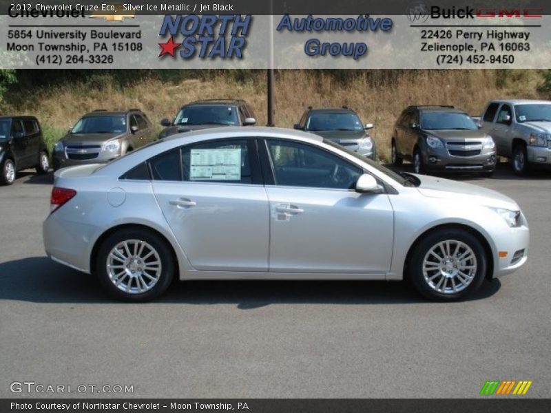 Silver Ice Metallic / Jet Black 2012 Chevrolet Cruze Eco