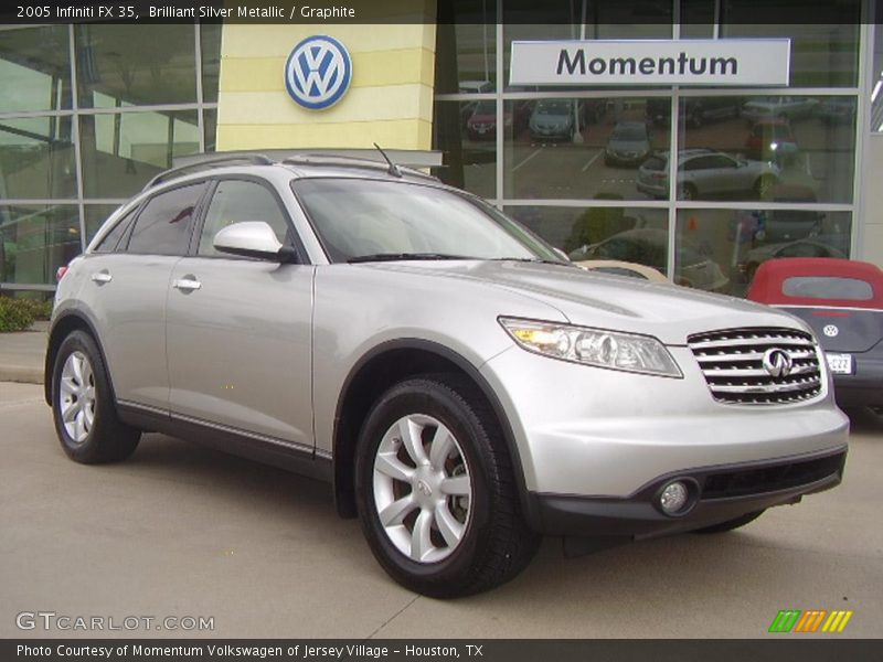 Brilliant Silver Metallic / Graphite 2005 Infiniti FX 35