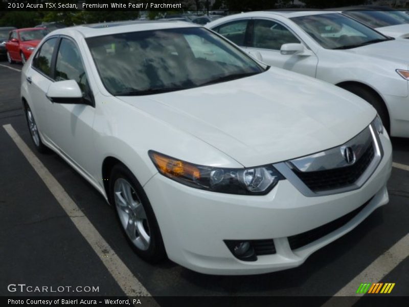 Premium White Pearl / Parchment 2010 Acura TSX Sedan