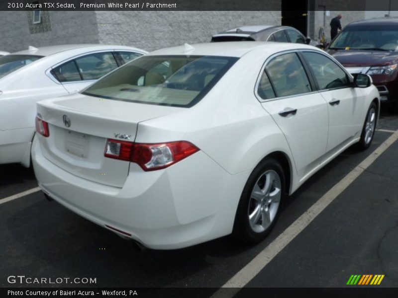 Premium White Pearl / Parchment 2010 Acura TSX Sedan