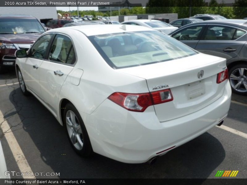 Premium White Pearl / Parchment 2010 Acura TSX Sedan