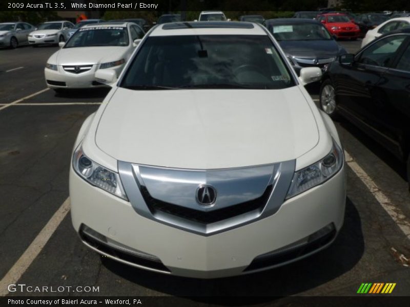 White Diamond Pearl / Ebony 2009 Acura TL 3.5