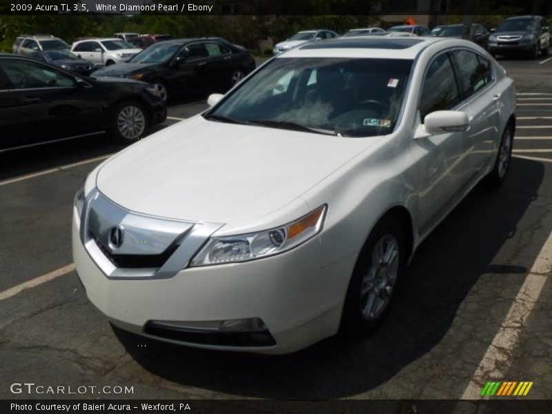 White Diamond Pearl / Ebony 2009 Acura TL 3.5