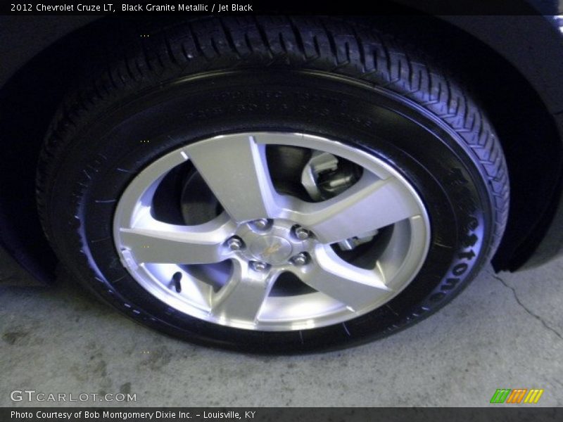 Black Granite Metallic / Jet Black 2012 Chevrolet Cruze LT