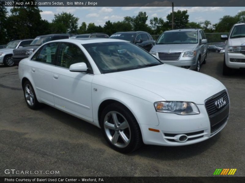 Ibis White / Beige 2007 Audi A4 3.2 quattro Sedan