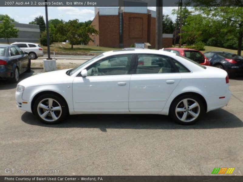 Ibis White / Beige 2007 Audi A4 3.2 quattro Sedan