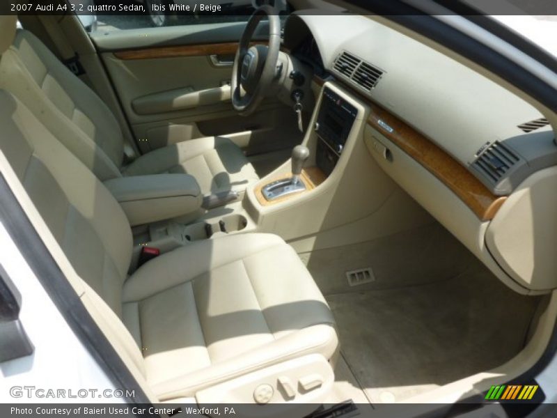 Ibis White / Beige 2007 Audi A4 3.2 quattro Sedan