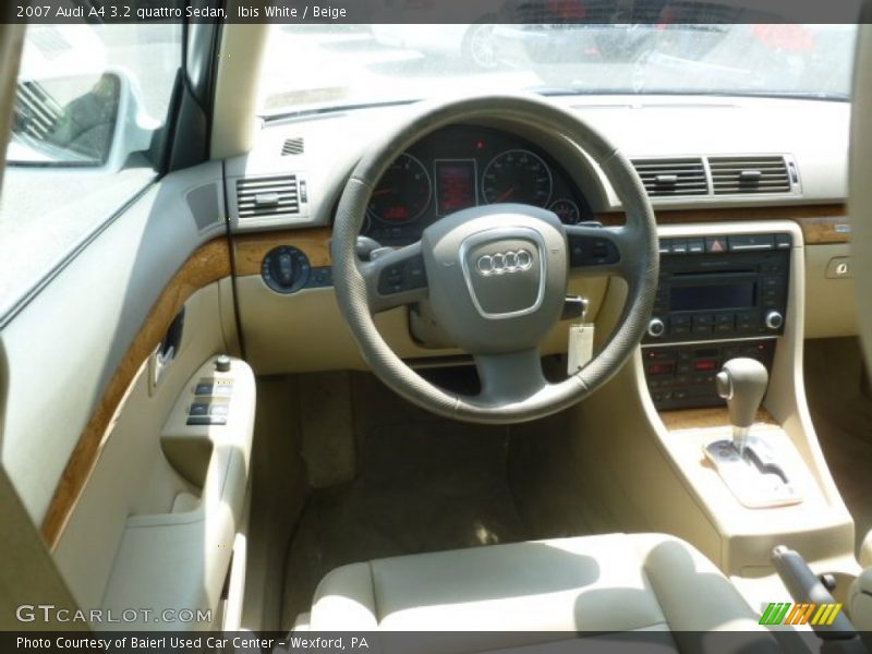 Ibis White / Beige 2007 Audi A4 3.2 quattro Sedan